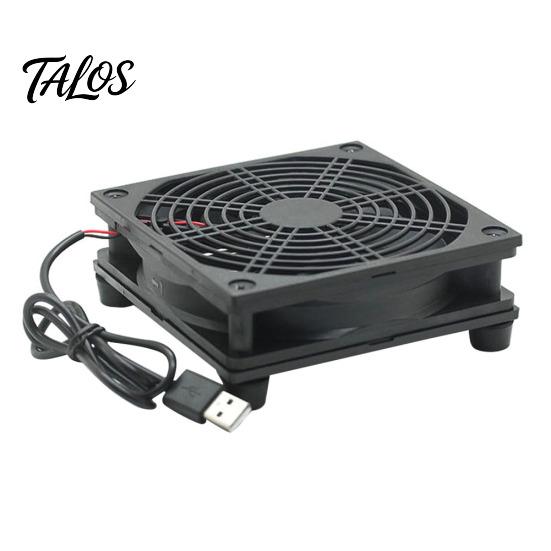 12cm 5V USB napájení TV Set-Top Box Router Chladič Chladič Vzduch Chladicí Ventilátor