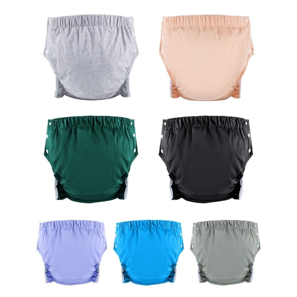 Cotton Adult Diaper Pants Leak-Proof Incontinence Underwear Washable Diaper Elderly Care