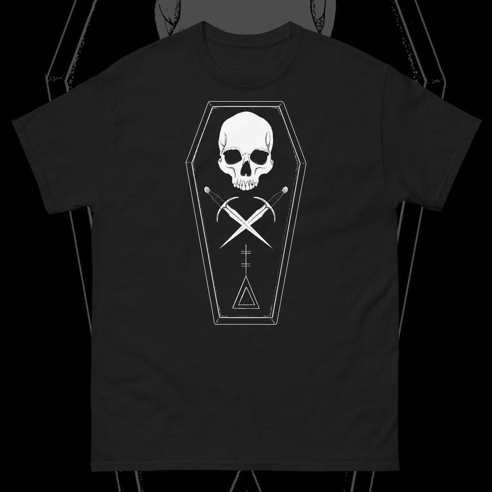 Coffin Club Shirt Gothic Occult Nu Goth Pastel Dark Arts Line Art Tee Unisex Tee