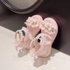 Girl Princess Dress Sandals Summer Chic Flower Children Wedding Party Sandals Fashion Beading Kids Causal Roman Sandals Open-toe