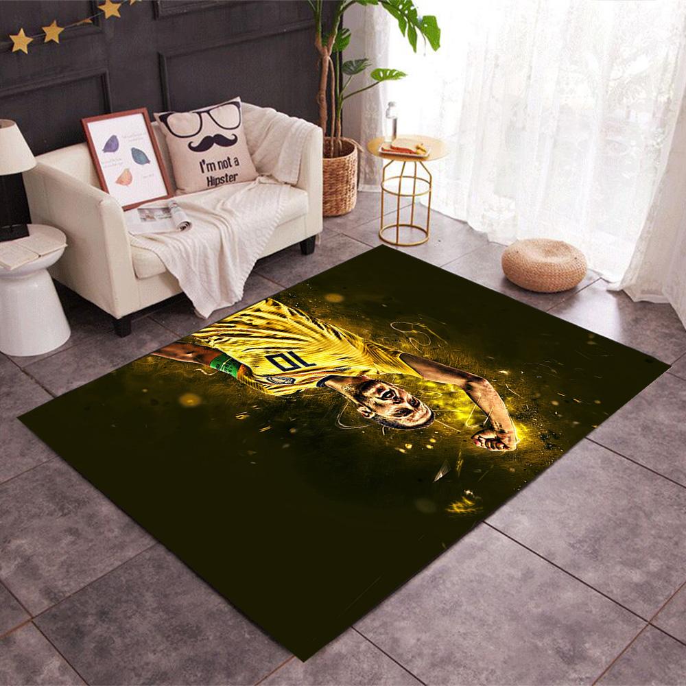 Blue Energy Soccer Player Area Rug Design for Outdoor Bedrooms Decorate room Dining Room Antislip Carpet Anime Office Decor Spiritual Gift