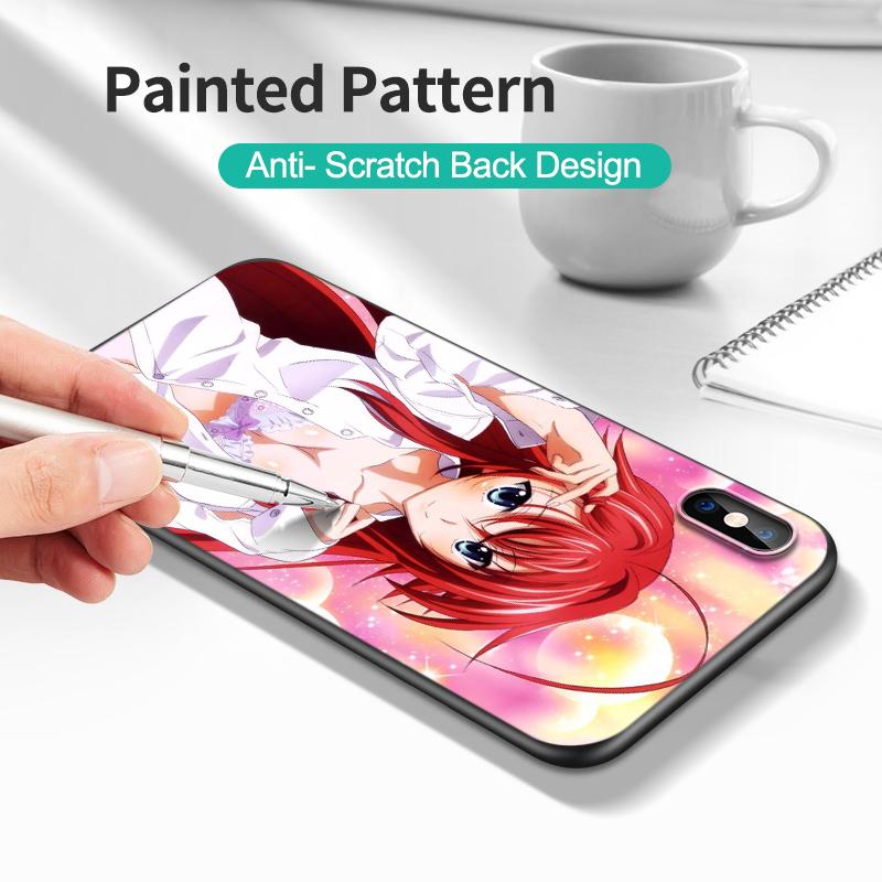 Black tpu Case For Samsung Galaxy A50 50S A30S A10 A01 A11 A21S A31 A41 A51 A71 Cover Spduak High School Rias Gremory