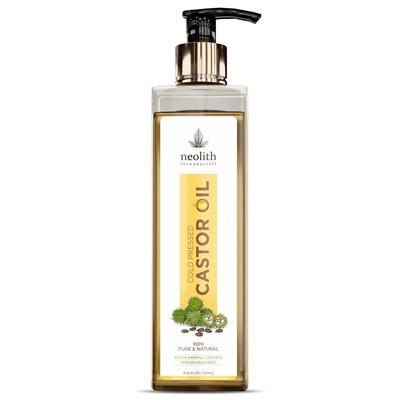 Olio di ricino pressato a freddo puro di grado vergine biologico al 100%. (250 ml) Senza Hexan- Per la cura dei capelli, cura della pelle, ciglia, sopracciglia, olio per barba
