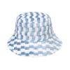 2025 European and American New Casual Trend Mixed Color Plaid Bucket Hat Plush Hat Thermal Basin Hat Men and Women Autumn and Winter