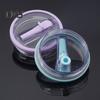 40oz Tumbler Flip Straw Lid Replacement Leak-Proof Splash Resistant Cover for Cup BPA-Free Reusable Glass Lid with Folding Straw