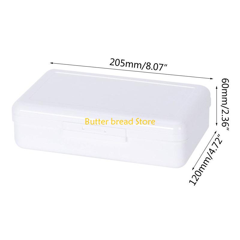 W89C Large Capacity Pencil Box Plastic Pencil for Case Office Supplies Storage Organi