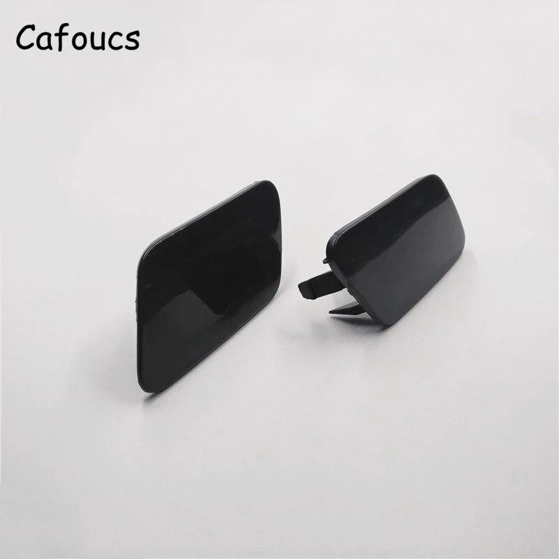Cafoucs Car Headlamp Water Spray Jet Cover For Citroen C5 2009-2012 Headlight Washer Nozzle Caps
