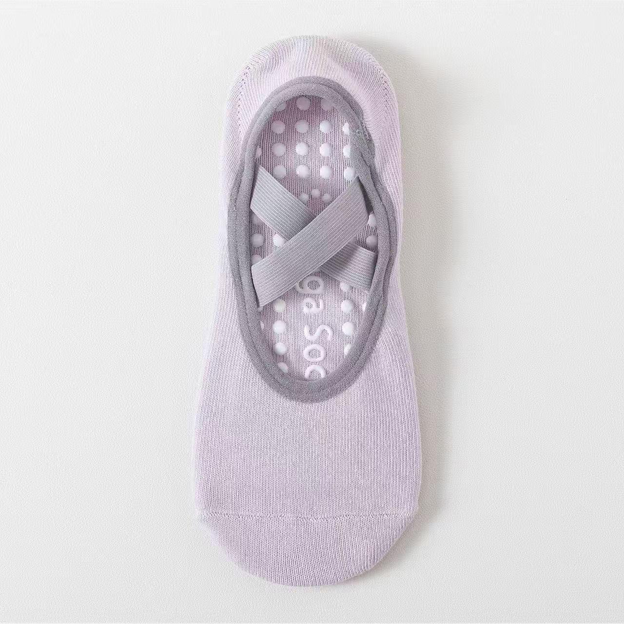 Silicone Non-Slip Women s Yoga & Pilates Socks - Solid Color, Boneless Cotton One Size