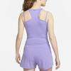 Nike Solid Color Logo Print Slim Fit Tank Top Women Tops Purple DX6488-567