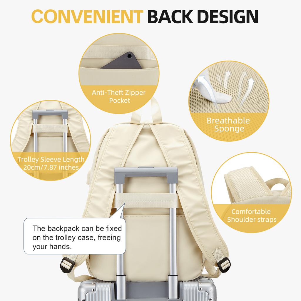 Cute Travel Backpack For Teen Girls Boys Lightweight Laptop School Bag Casual College Bookbag
