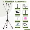 Stand Misting System Adjustable Portable Stand Misting Portable Misting Cooling System for Garden Pool Backyard Garden
