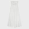 Women's White One-Shoulder Tube Top Patchwork Dress - Summer 2025 Sleeveless Mid-Length Skirt