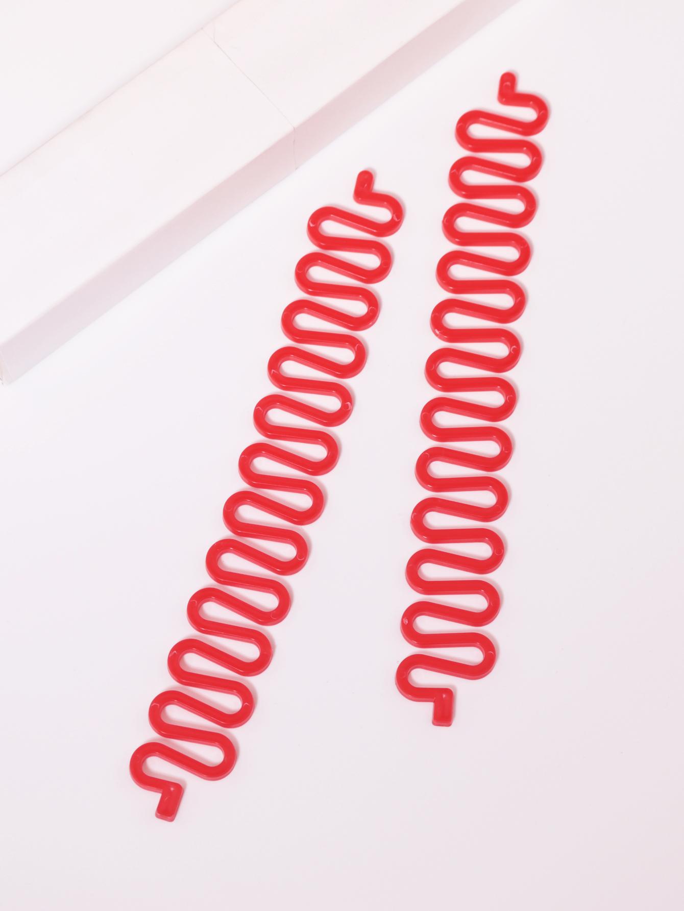 

2pcs plastic thickened women s French hairstyle weaving tools, DIY fashionable girl weaving tools Special for real hair wigs