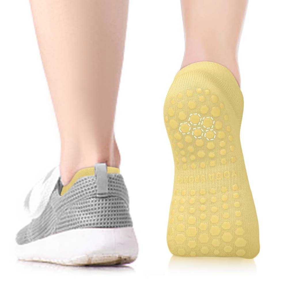 6 Pairs Non-Slip Yoga Socks for Women – Breathable Mesh Pilates Grip Socks for Summer and All Seasons
