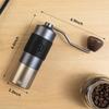 HEIHOX Handheld Manual Coffee Grinder with Adjustable Conical Stainless Steel 30g Fast Grinding From Espresso to Coarse for and Camping Burr,