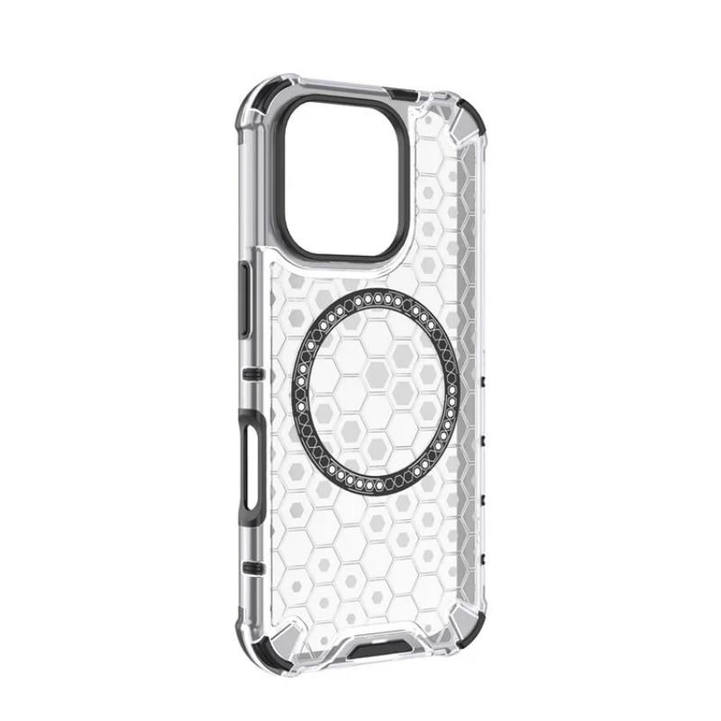 For iPhone 16 Pro Phone Case Compatible with MagSafe WANLONFENG FC Series with Tempered Glass (Big Lens Hole)