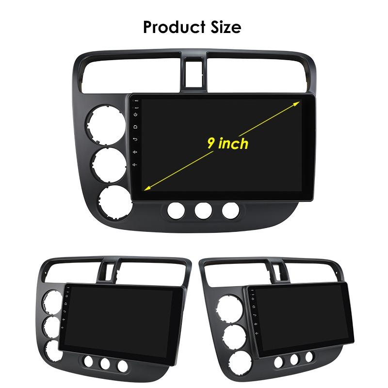 Ossuret Intelligent 2din Android 14 Car radio for Honda Civic 2000 - 2006 multimedia Video player 4G AI Carplay car intelligent systems GPS screen