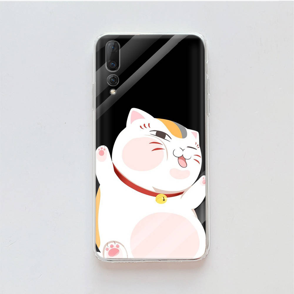 Transparent Case for Samsung A04 A14 A23 M33 M53 Realme 10 9 C35 C55 VIVO X80 Infinix Hot 30 Note 11 Tecno Spark 8P Pro W-65 Yuujinchou Natsume