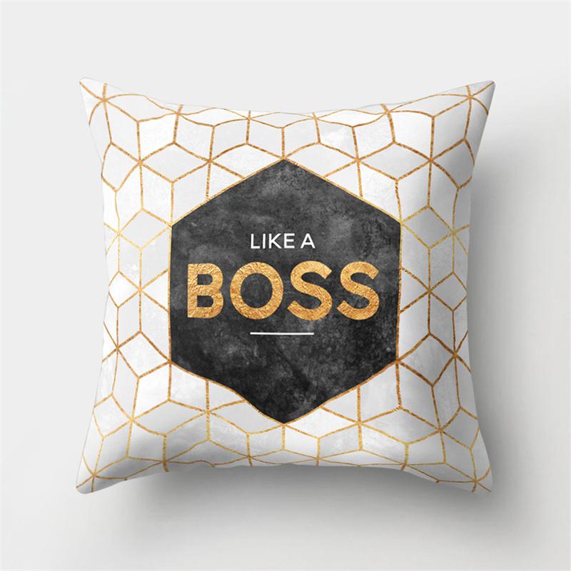 45x45cm Colorful Abstract Geometric Pillowcase Peach Skin Living Room Sofa Office Seat Car Cushion Cover Home Decoration