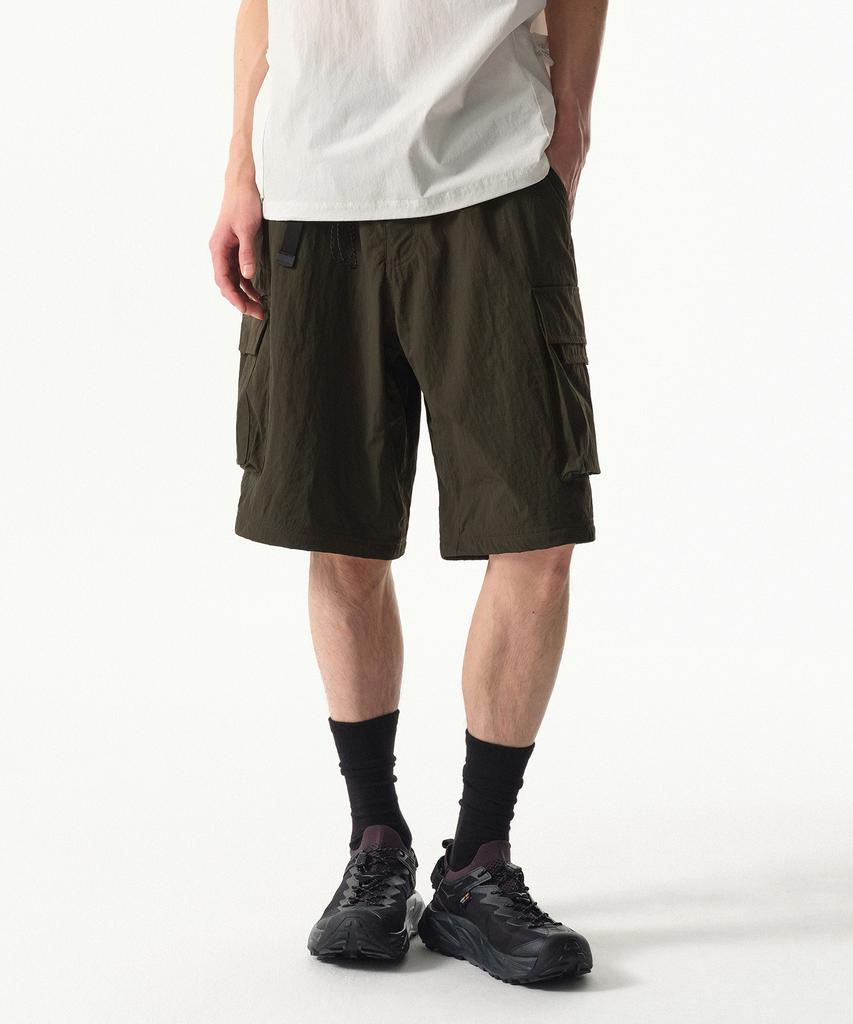 Musinsa Standard [City Leisure] Wide Belted Detachable Cargo Pants [Olive Green]