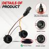For Ford For Fiesta Tailgate Tail Bulb Replacement Part H1BB13A412AB 2112572 Constructed of ABS Material for Enhanced Durability