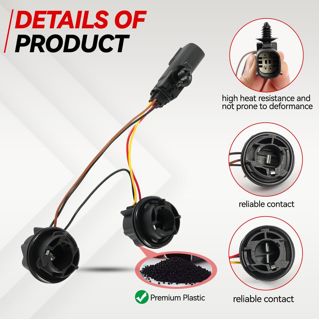 For Ford For Fiesta Tailgate Tail Bulb Replacement Part H1BB13A412AB 2112572 Constructed of ABS Material for Enhanced Durability