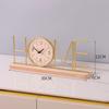 Nordic Creative Digital Desk Clock Home Decor Office Wooden Letter Love Figurines Ornament Gifts Mute Room Decor Accessories