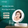 Kangming VF-F802 Desktop Circulating Fan with LED Makeup Mirror