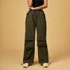 Women's Retro Cargo Slimming Windbreaker Pants for Autumn/Winter Running