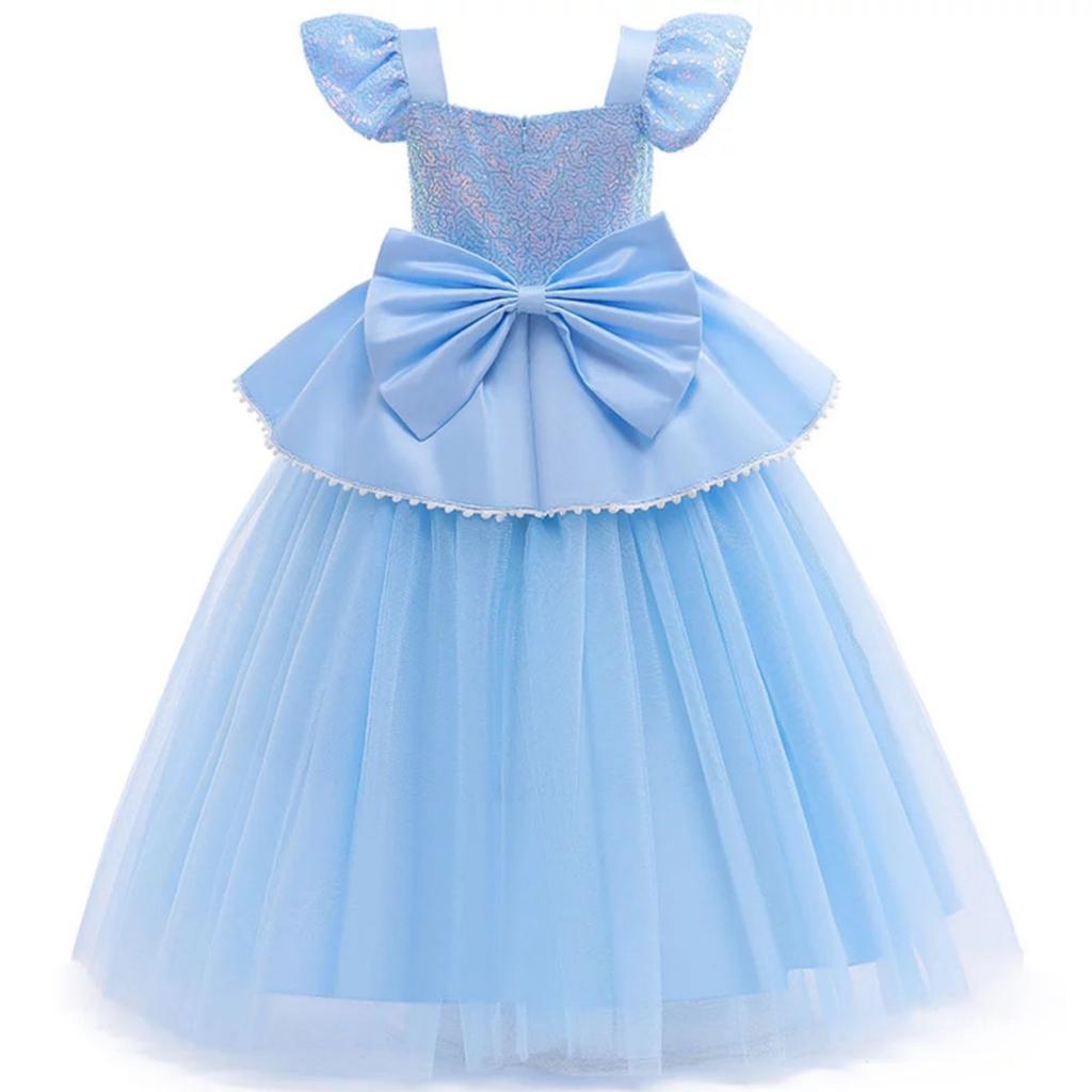 Princess Dress Role Play Girls Cosplay Dress Mesh Puff Dress Children's Dress