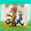 Nick Zootopia Judy Cartoon Rabbit Fox Mini Model Ornament For Landscape Decor