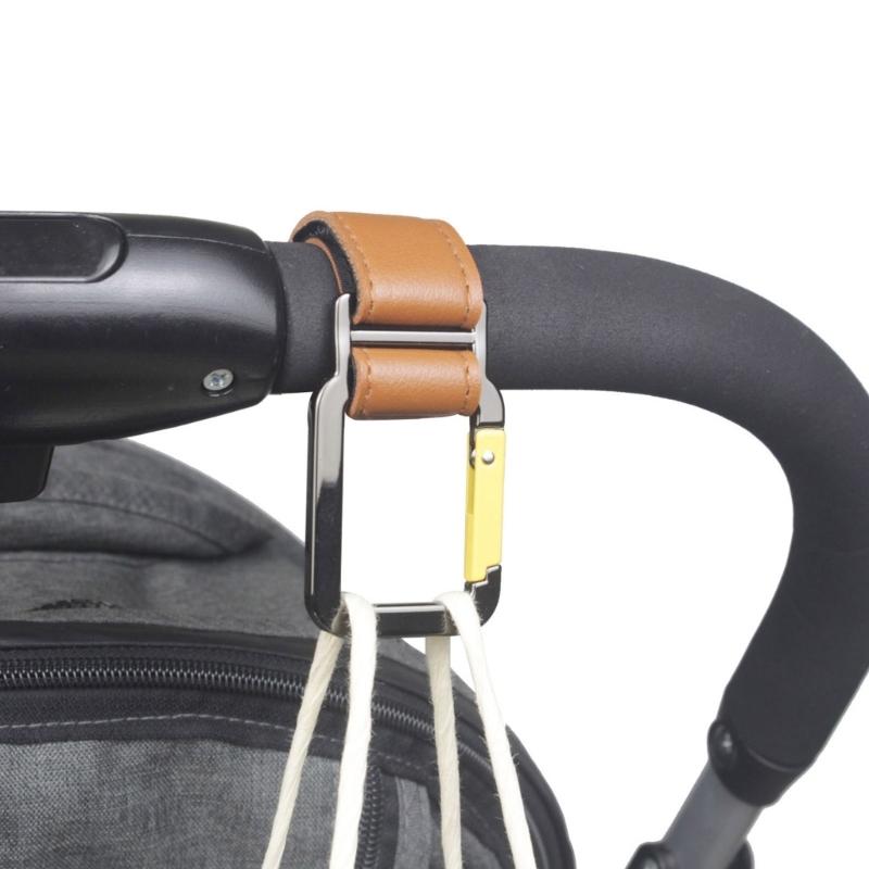 Adjustable Strollers Hook Practical Adjustable Strollers Organizer PU Strap For Diaper Bags And Groceries