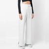Nike High-Waist Slit Hem Wide-Leg Sports Pants With Embroidered Logo Women Bottoms Ice-Blue DQ5615-025