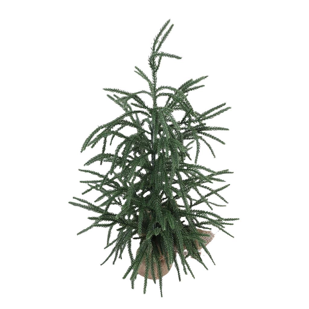 Konstgjord julgran PET Grön Mini julgran Bordsdekoration för Hem Semester Inomhus Matsalsbord Dekor 60cm