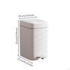 OdorSealing Pedal Trash Can with Lid | Smooth Matte Finish, Compact Freestanding Design, for