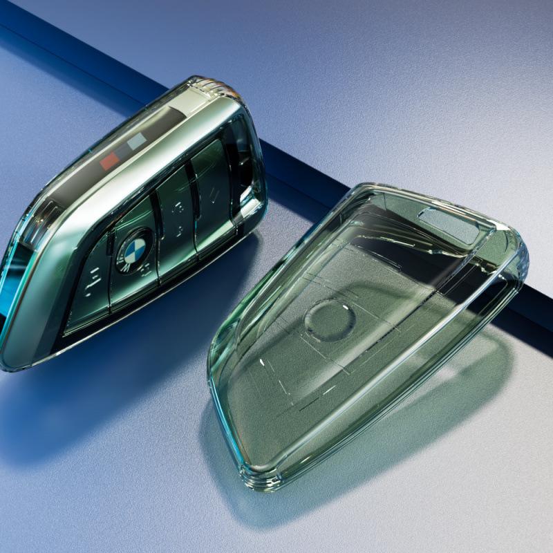 Ultra-Thin Transparent Key Cover for BMW X3, X1, X5, X6, New 5 Series, & 7 Series