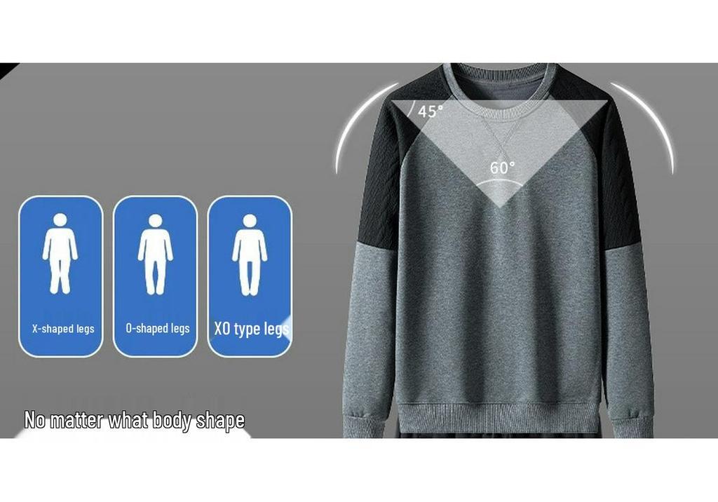 Men's Casual Sportswear Set: Autumn/Winter Trendy Plus Velvet Hoodie and Loose Pants