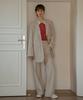 Vanone Atelier 2-Button Oversized Blazer Set-Up_Light Beige