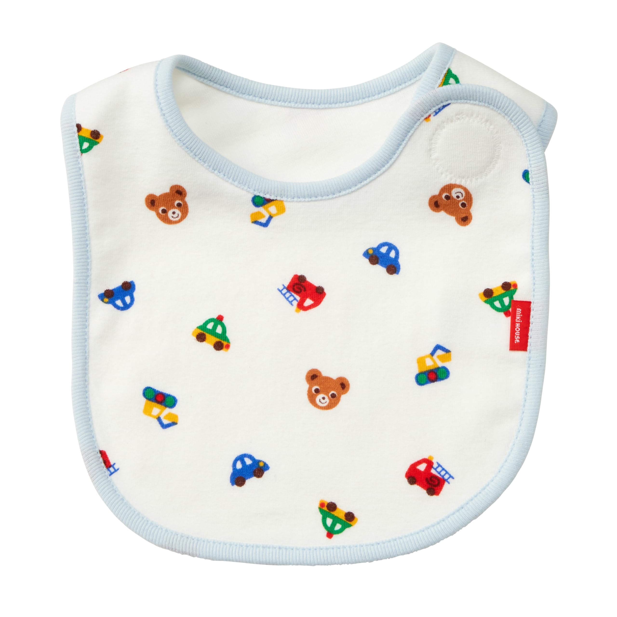 

MIKI HOUSE Made in for Baby Boys and Baby Shower Blue Bib, Japan, Water-Repellent, Girls, Gift, Children s Clothing, 40-2942-144, синий