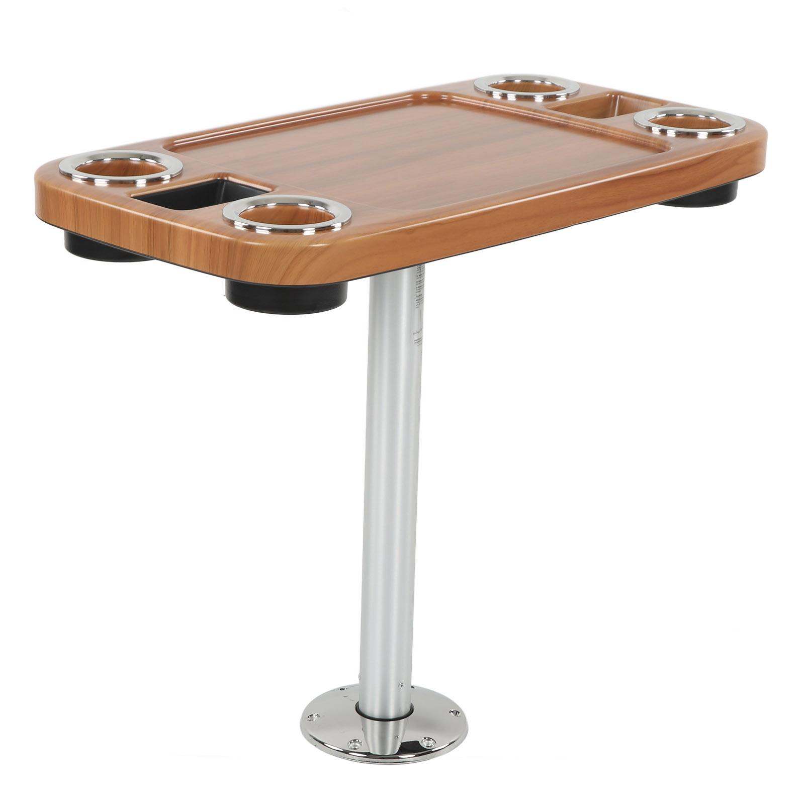 

Столешница для RV лодки 863 мм 685 мм Вращающаяся ножка стола Встроенные подстаканники 95 мм для кемперов караванов Ком