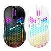 Wireless RGB Honeycomb Gaming Mouse, Lightweight with TYPE-C Charging and Wired Options
