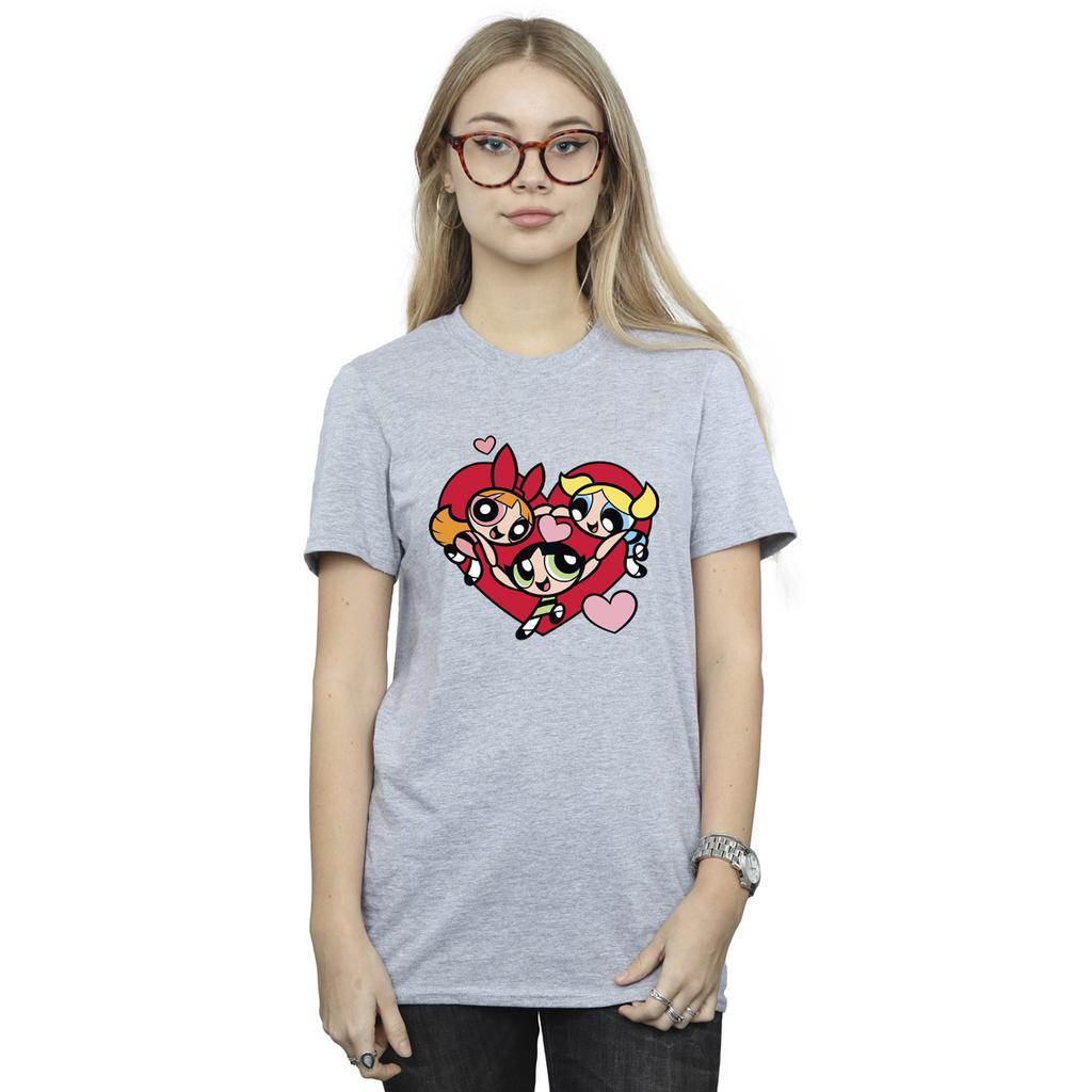 The Powerpuff Girls Dam/Damer Hållande Händer Pojkvän T-shirt