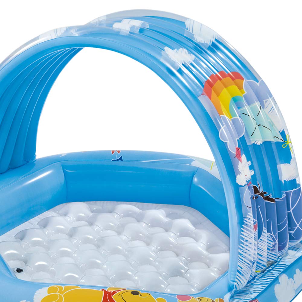 INTEX Winnie the Pooh Baby Pool with Shade, 109 x 102 x 71 cm, 58415 [Official Japanese Product]