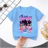 KPop Demon Hunters 2026New Saja Boys Cartoon Boys T-shirt Round Neck Fashion Casual Top Children's T-shirt Kids Clothing
