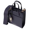 Michael Kors MK Gigi Logo Adjustable Shoulder Strap Leather And Faux Leather Tote Shoulder Crossbody Bag Women Bags Black 32R4G3GC4L-BLACK