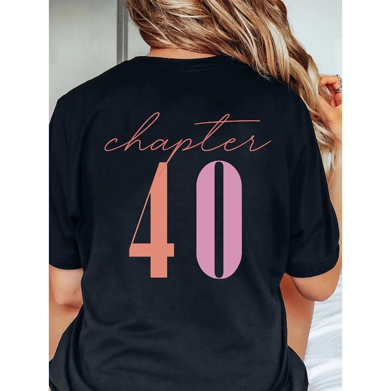 Damen Vintage 1984 40. Geburtstag Jahresdruck T-Shirt - Weiches Rundhals Kurzarm-T-Shirt mit 1984 Druck Lässige Kleidung oder Geschenk Geeignet für Damen