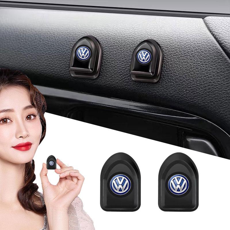 Car Hooks USB Cable Headphone Key Storage Mounted Hooks Clip Emblem For VW Lavida POLO Tiguan Passat Golf EOS Scirocco JettaAL6