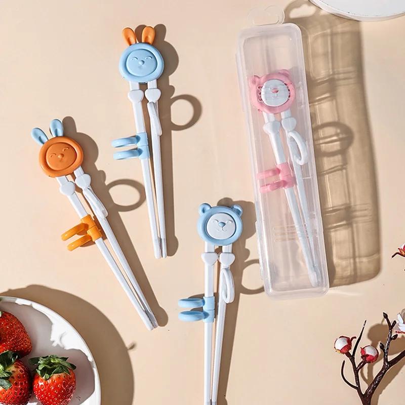 Beginner Kids Chopsticks Easy Use Children Learning Chopsticks Cute Cartoon Fun Learning Helper Child Tableware Chopstick
