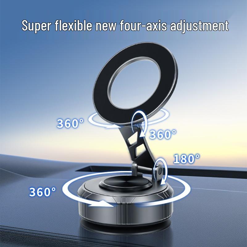 Magnetic Car Dashboard Phone Holder with Vacuum Adsorption