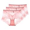 3 Pezzi Lingerie Sexy da Donna Vita Alta Slip in Pizzo Rete Trasparente Boyshorts Slip da Donna